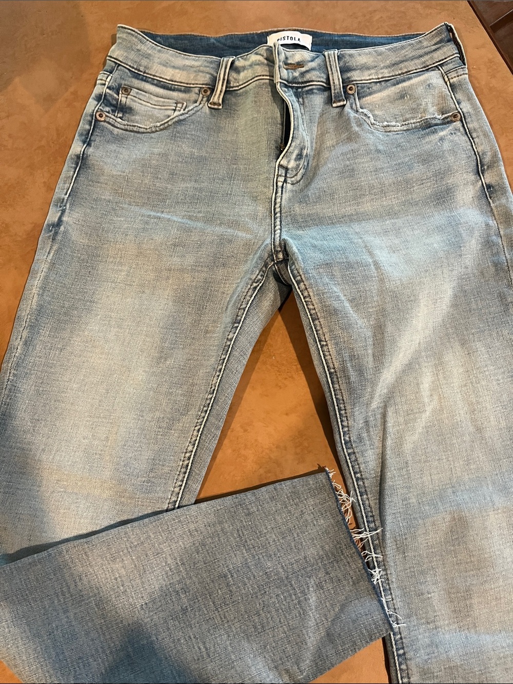 pistola Light Blue Faded Denim Jeans